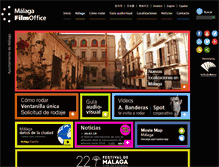 Tablet Screenshot of malagafilmoffice.com